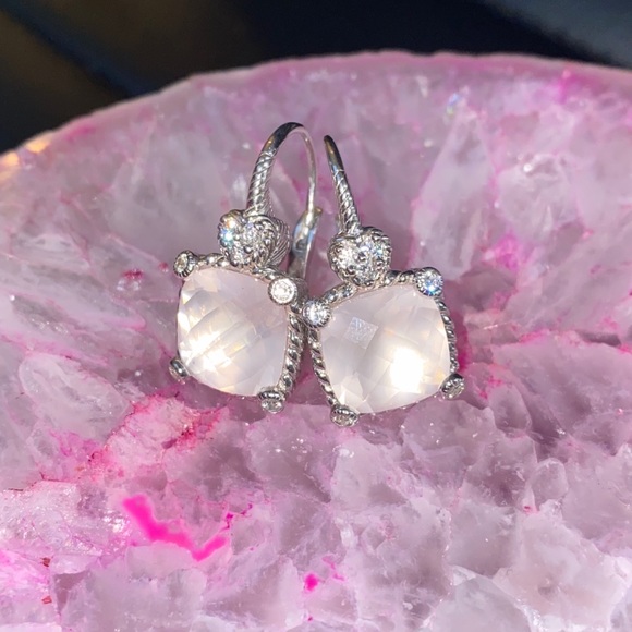 Judith Ripka Jewelry - JUDITH RIPKA • Rose Quartz Diamonique Earring